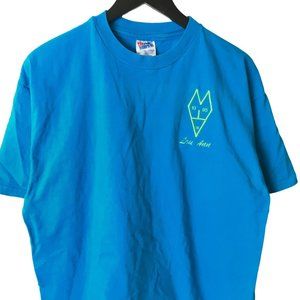 90s Vintage Lou Ann 10 95 W T Shirt Blue XL Extra Large Embroidered USA Solid